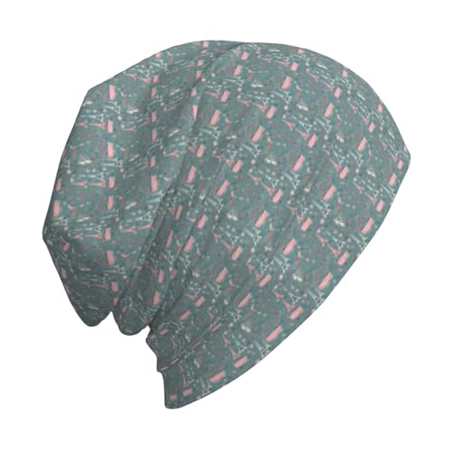 Romantic Paris Eiffel Tower Bycicle Print Winter Beanie Hat Men Women Soft Lightweight Thermal Cap for Outdoor Skiing Wear...
