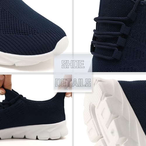 VLHGCG Womens Running Shoes Tennis Slip on Sneakers Breathable Athletic Lightweight Gym Sports Workout Walking Shoes