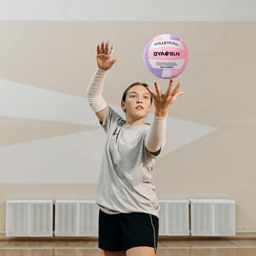 BYAOSUN Soft Official Volleyball for Indoor Outdoor Beach, Size 5 Training Volleyball for Beginner Teenager Adult