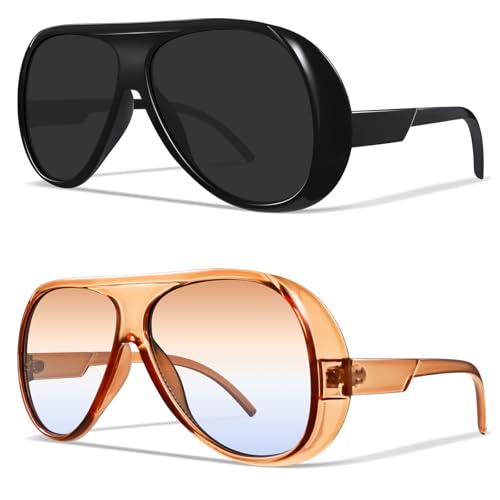 Aviator Sunglasses for Women Retro Oversized Square Sun Glasses for Outdoor Sporting Driving UV400 Protection