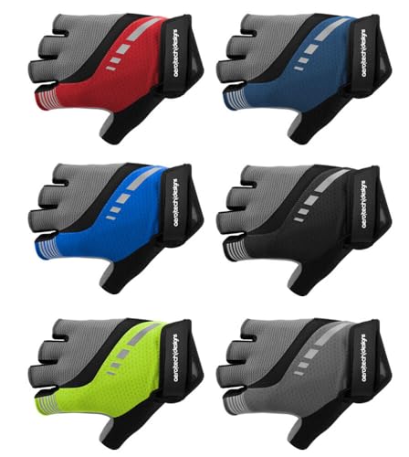 AERO|TECH|DESIGNS | Lightweight Cycling Gloves | Breathable Padded Palm Fingerless Glove