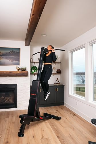 PowerBlock PowerBench 2.0 Chin-Up Attachment – Adjustable Pull-Up Bar for Home Gym Strength Training