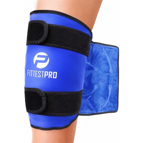 Fittest Pro Knee Ice Pack Wrap for Pain Relief, Reusable Hot and Cold Therapy Wrap for Swelling, Recovery, and Therapy for...