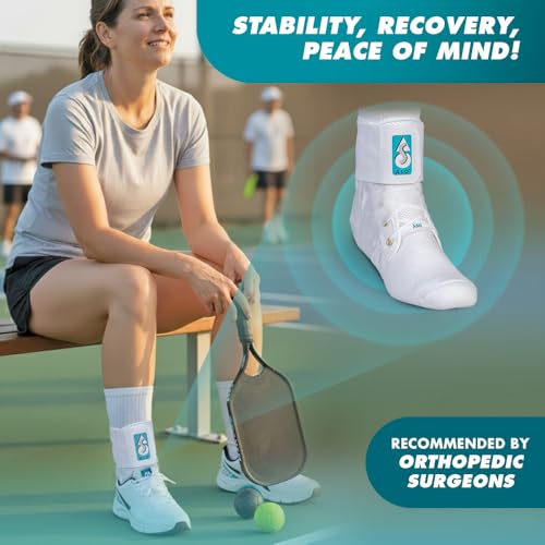 Med Spec ASO Ankle Stabilizer – Ankle Brace for Sprained Ankle and Peroneal Tendonitis, Orthopedic Ankle Support for Men, ...