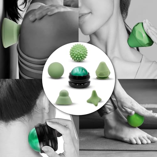 Physical Therapy Pain Relief Massage Ball Set for Trigger Point Release - Myofascial Release Tool & Deep Tissue Massage Se...