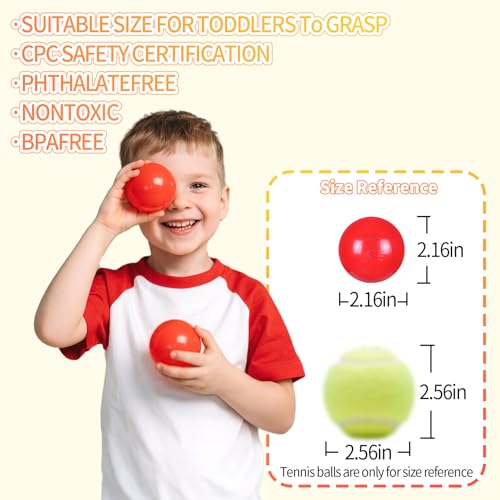 GUESVOT Ball Pit Balls Plastic Balls for Ball Pit Phathalate Free BPA Free Plastic Balls 100pcs 2.2" Set for Toddlers for ...