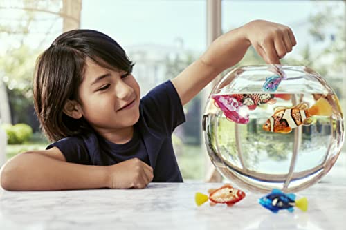 Robo Alive Robo Fish Robotic Swimming Fish (Teal + Orange) by ZURU Water Activated, Changes Color, Comes with Batteries, A...