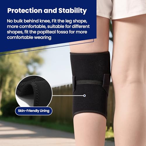 JOMVD Knee Brace for Knee Pain, Meniscus Tear, ACL, Adjustable Knee Support with Side Spring Stabilizers for Meniscus Tea...