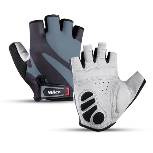 SUJAYU Fingerless Cycling Gloves for Men Women Bike Gloves for Men Cycling Bicycle Accessories, Guantes para Bicicleta Hom...