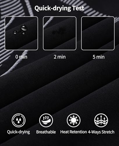 beautyin Seamless Thermal Underwear for Kids Athletic Long Base Layer Girls Boys Top Bottom Set with Thumbhole