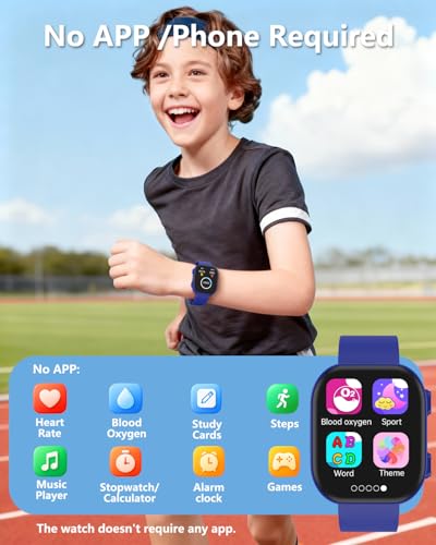 MorePro Smart Watch for Kids No App No Phone Required, Fitness Tracker Watch for Kids with Heart Rate, Blood Oxygen, Sleep...