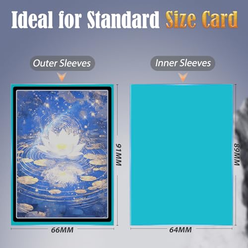 Toyopeny 600 and 12 Matte Card Sleeves - 6 Colors Premium Card Protectors for TCG, Sports Cards, Magic & Collectibles Aci...