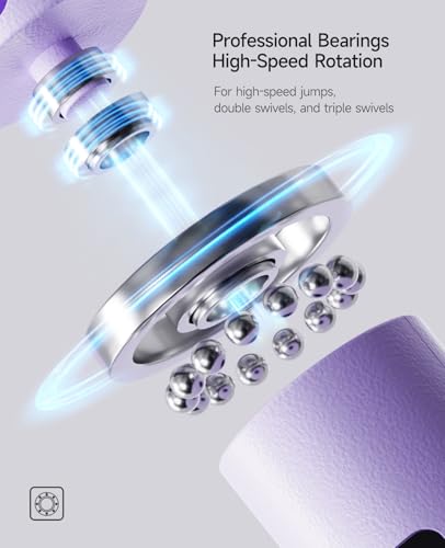 ACHDOFITS Smart Jump Rope with Counter - Adjustable High Speed Skipping Rope for Adults, LED Display with 4 Modes, Calorie...