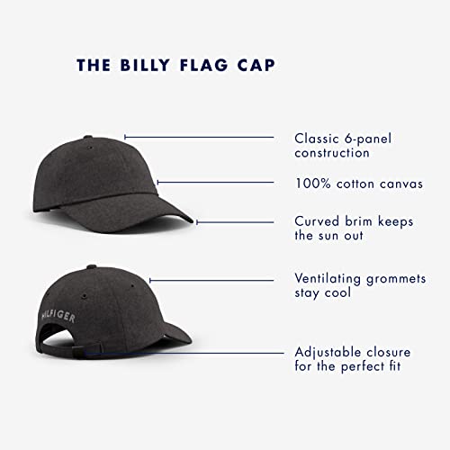 Tommy Hilfiger Men's Cotton Billy Adjustable Flap Baseball Cap