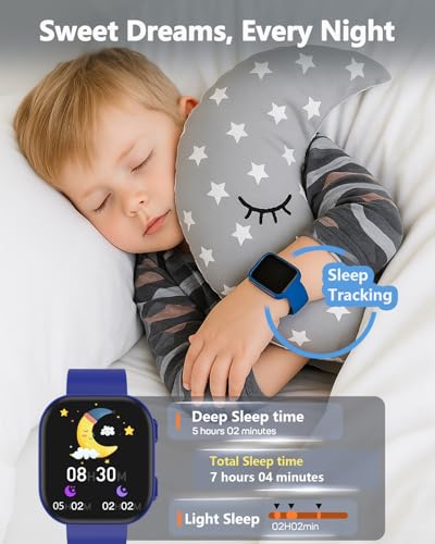 MorePro Smart Watch for Kids No App No Phone Required, Fitness Tracker Watch for Kids with Heart Rate, Blood Oxygen, Sleep...