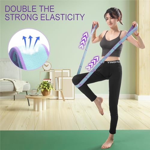 Yoga Straps for Stretching Strap Elastic for Physical Therapy Dance Yoga Pilates Gymnastics Exercise Flexible Pilates Stre...