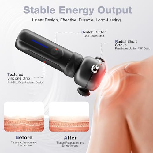 HYAKO SE Muscle Therapy Massage Gun - Deep Tissue Vibration Massager, Non-Invasive Design for Full-Body Care, Pain Relief ...
