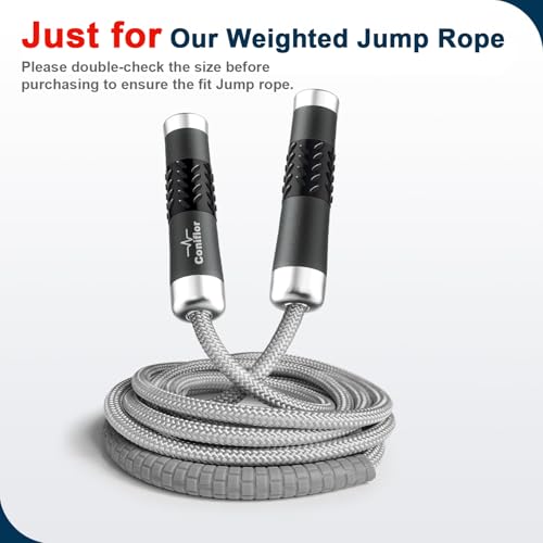 Coniflor Removable Weights Load Block for Jump Rope Handle - 2 Metal Blocks(0.8lb) for Weighted Skipping Rope Heavy Workout