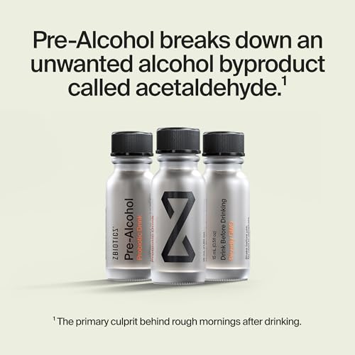ZBiotics — Feel Better After Drinking, Wake Up Refreshed, Science-Backed, Patented Probiotic for Easier Mornings, Travel-F...