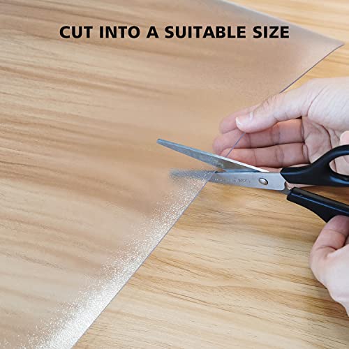 FURKIT Floor Mats for Home, 5'×7' Clear Area Rug for Dining Room, Durable Non-Slip Hard Floor Living Room Rug, PVC Waterpr...