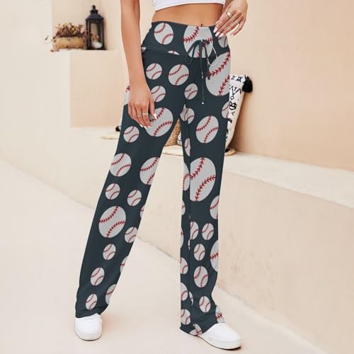 DUMIERTKL Yoga Pants Women, Casual Loose Lounge Pant, Leg Sweatpants for Gym Sport Running Daily Wear