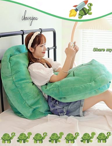 Rruonshully 31 Inch Wearable Turtle Shell Pillows Tortoise Shell Plush Turtle Stuffed Animal Dress Up Cushion Costume for ...