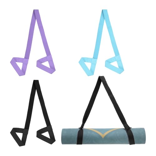 PATIKIL Yoga Mat Strap, Adjustable Yoga Mat Carrier Straps Sling Cotton Anti Slip Mat Holder Stretching Band for Exercise