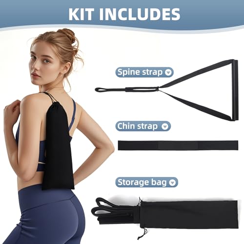 Y Neck Strap Stretcher, Cervical Traction Device for Neck Pain Relief, Spine Chiropractic Decompression Traction Tool with...