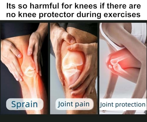 JUSDIQIR Knee Brace 2 Pack Knee Pads, 1 Pair Knee Braces Compression Sleeves For Women Men, Knee Protector for Knee Pain J...