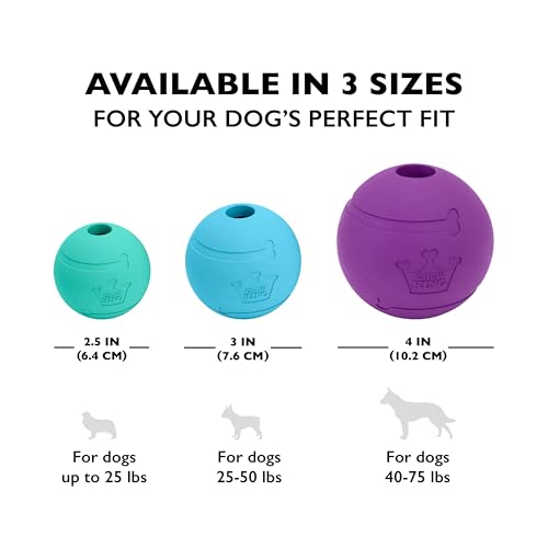 Chew King Fetch Balls Extremely Durable Natural Rubber Toy 2.5 inch, 8-pack (CM-0264-CS01)