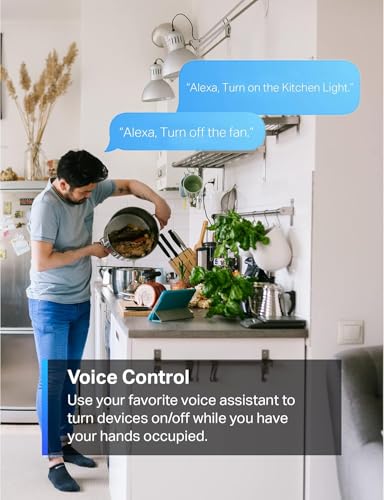 TP-Link Tapo Smart Plug Mini 15A, Smart Home Wi-Fi Plug, Super Easy Setup, Compatible with Alexa & Google Home, No Hub Req...