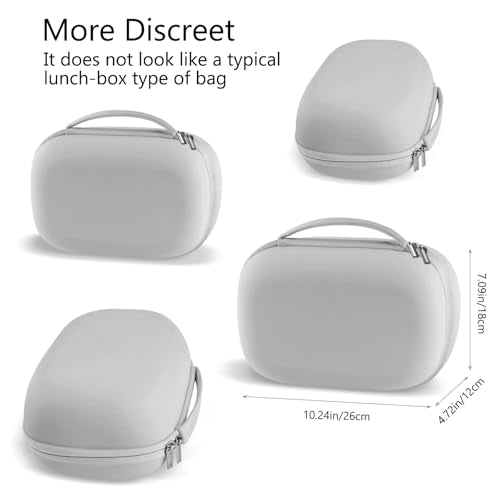 Wearable Breast Pumps Carrying Case, Hard Shell Case with Removable Tray, Watertight Breast Pump Storage Bag Compatible wi...