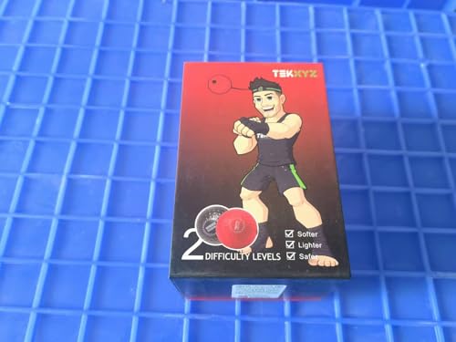 TEKXYZ Boxing Reflex Ball, 2 Difficulty Levels Boxing Ball with Headband, Perfect for Reaction, Agility, Punching Speed, Fight Skill and Hand Eye Coordination Training