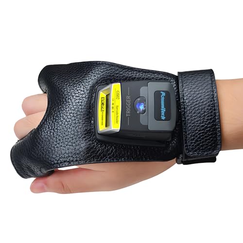 Posunitech Glove Barcode Scanner 2D GS02 Wearable Zebra SE4107 Reader IP65 Touch Scanning NFC Support Multi-Language for W...