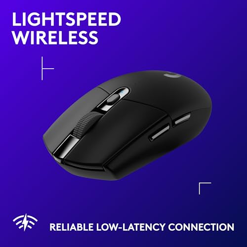 Logitech G305 Lightspeed Wireless Gaming Mouse, Hero 12K Sensor, 12,000 DPI, Lightweight, 6 Programmable Buttons, 250h Bat...