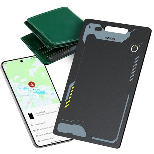 CooAoo Wallet Tracker Card Android, IP68 Waterproof Smart Card Luggage Tracker Compatible with Google Find Hub (Android On...