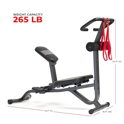 Sunny Health & Fitness Full Body Traction & Stretch Machine for Lumbar Stretching, Flexibility Training, Mobility Support,...