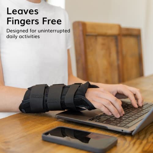 BraceAbility Volar Wrist Splint - Right or Left Hand Compression Support Brace for Carpal Tunnel Syndrome Relief, Fracture...