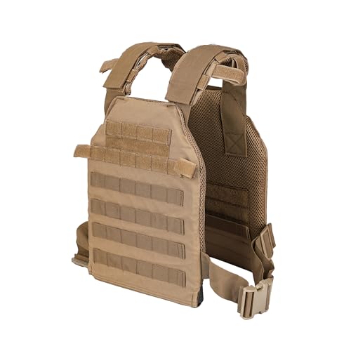 Greencity Weight Vest Adjustable Strength and Endurance Training, Tactical Vest Quick Release with Molle System, Fitness W...