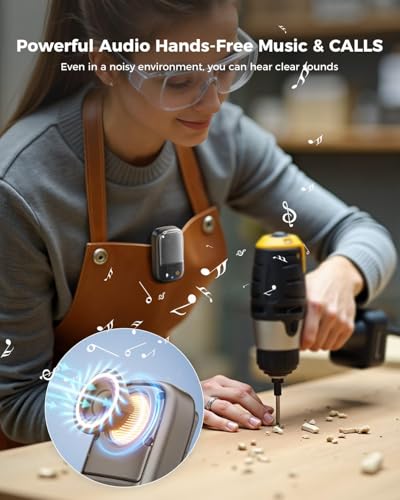 SUPERONE 2026 Upgrade Wearable Bluetooth Speaker with Voice Assistant & Mic, IPX7 Waterproof Clip-on Portable Speaker, TWS...