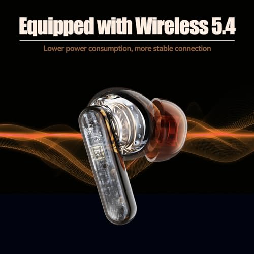 Hoarahloux Bluetooth Wireless Earbuds with Touch Control, Wireless Earphones Bluetooth 5.4, Wireless Headset 4-6H Playtim...