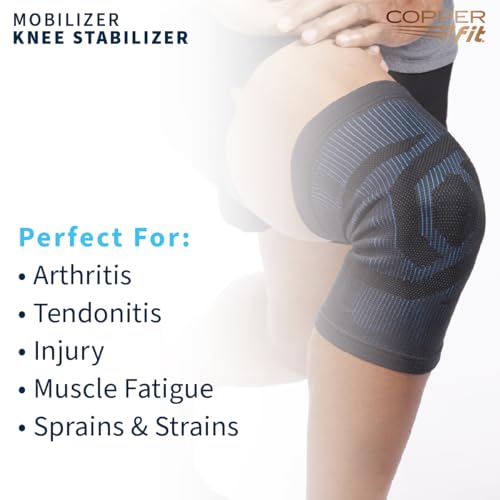Copper Fit Mobilizer Knee Sleeve – ProSeries with Removable Side Stabilizers Knee Support for Advanced Recovery – Mobilit...