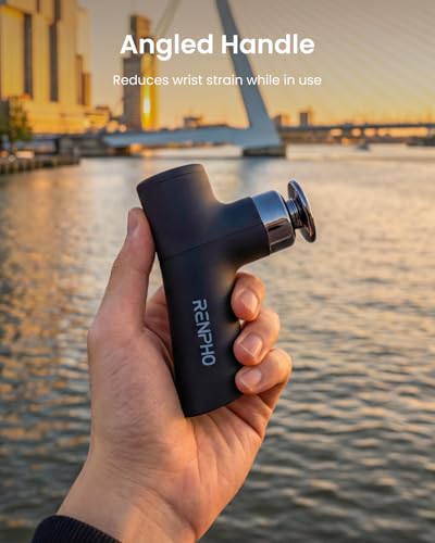 RENPHO Micro One Super Mini Massage Gun for Women, Portable Travel Massager for Muscle Relief, 4-Speed Percussion Massage ...