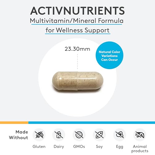 XYMOGEN ActivNutrients with Iron and Copper - Multivitamin Multimineral for Wellness, Immune, Energy and Mood Support - Ch...