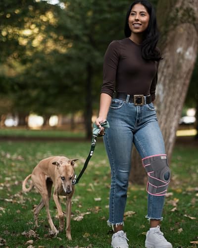 ABYON Knee Brace for Women Meniscus Tear, ACL, Arthritis. Knee Support with Dual Side Stabilizers & Crossed Compression St...