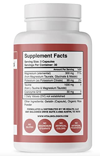 Heart Calm- Helps Support and Maintain a Healthy Heart Rhythm- A Natural, Fast-Acting Formula with Magnesium Taurate, Glyc...