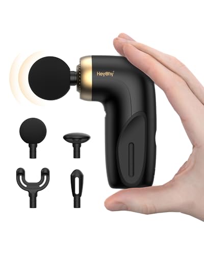HEYCHY A1 Super Mini Massage Gun, Percussion Deep Tissues Muscle Massager, Travel Massage Gun, Compact Sports Massager, Po...