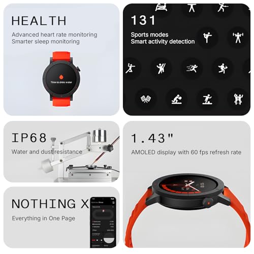 CMF Watch 3 Pro Smart Watch for Men Women, Bluetooth Call AI Smartwatch with Energy Score, Heart Rate Tracking, Sleep Monitor, GPS & 130+ Sport Modes, Fitness Tracker for Android iOS, IP68 Light Grey
