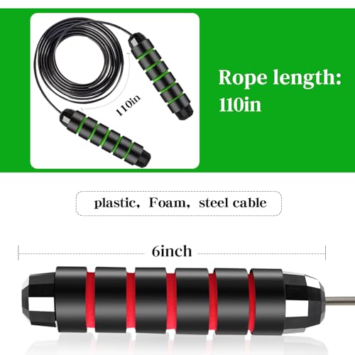 24 Pack Jump Ropes, Tangle-Free Speed Jumping Ropes with Foam Handles for Women Men, Adjustable Skipping Ropes for Fitness...