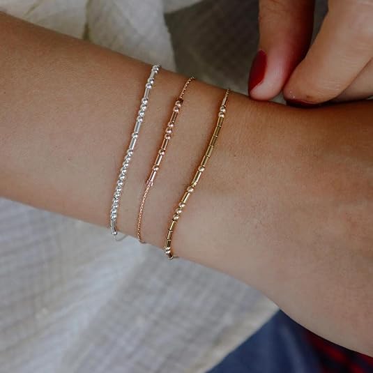 JoycuFF Christian Gifts for Women, Inspirational Morse Code Bracelets Bible Verse Religious Gifts for Her Women Birthday Christm